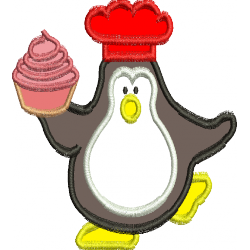 Pinguim com CupCake